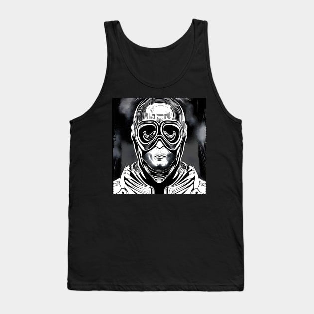 man wearing a helmet and goggles Tank Top by this.space